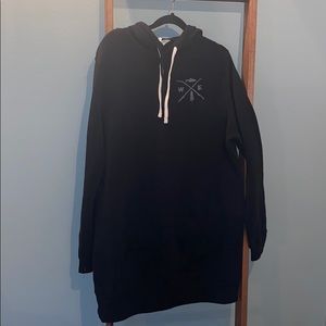 Sweatshirt hoodie tunic/dress